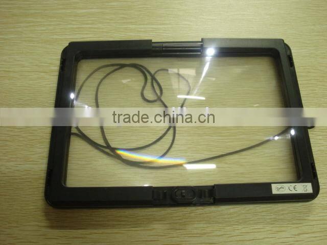 Hands-Free Page Magnifier for Reading with LED Lights/Lighted stand Magnifier/Reading Magnifier With Light