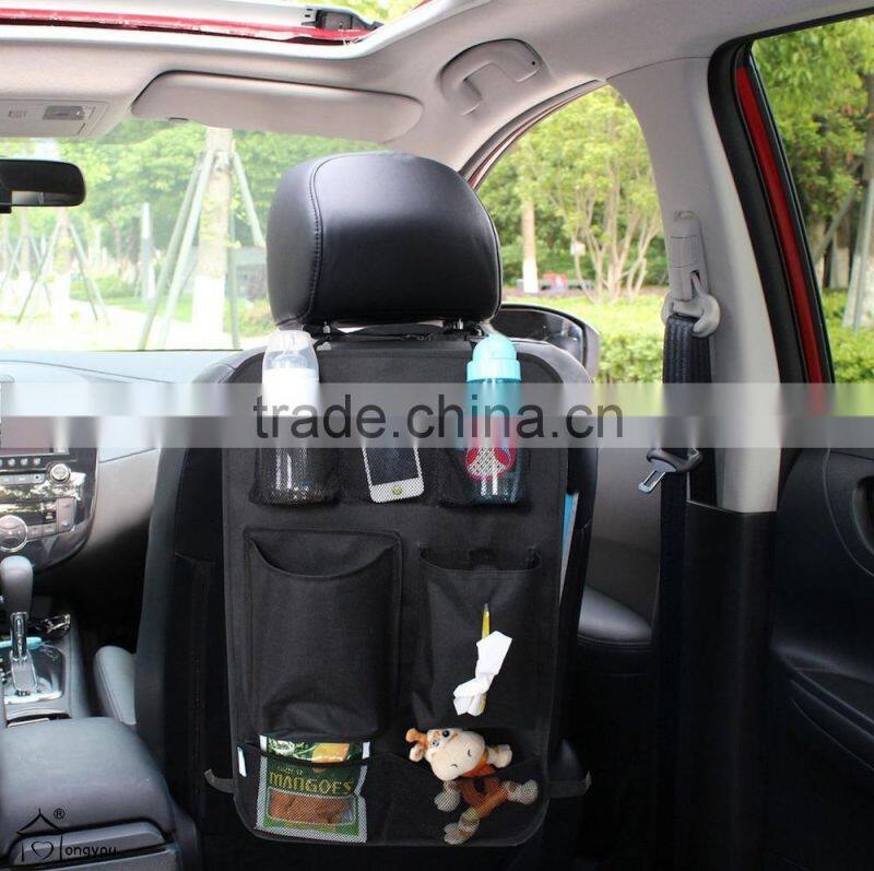 Backseat Organizer for Kids Car Back seat organizer with Tissue holder and Removable Pocket