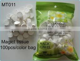 Hangzhou Fancy Cheap Compressed Non-Woven Tissue 100% Rayon, 50 gsm