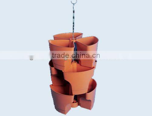stackable plastic garden pots