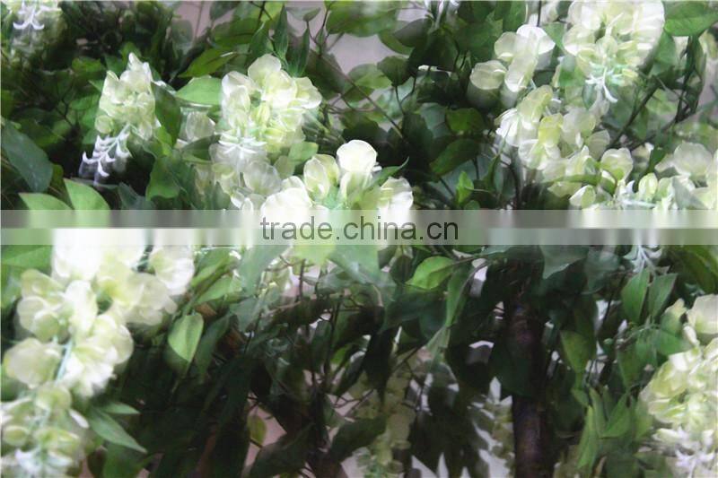 Home garden deco 50cm to 400 cm hight artificial white large Chinese wistaria EDHS1501 1607