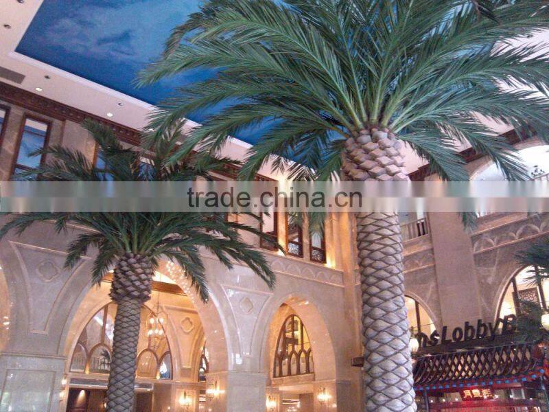 Wholesale fiber glass and plastic palm tree Chinese goods tall palm trees