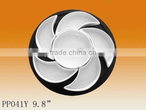 set of 6pcs solid color appetizer set