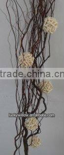 dried willow crafts/willow ball /dragon willow crafts for indoors decoration(new product)