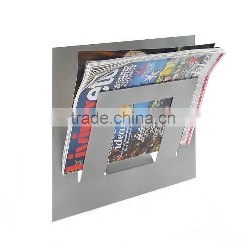 Colorful Metal Wall Magazine Rack