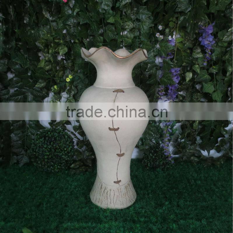home decor antique fiberglass flower vase