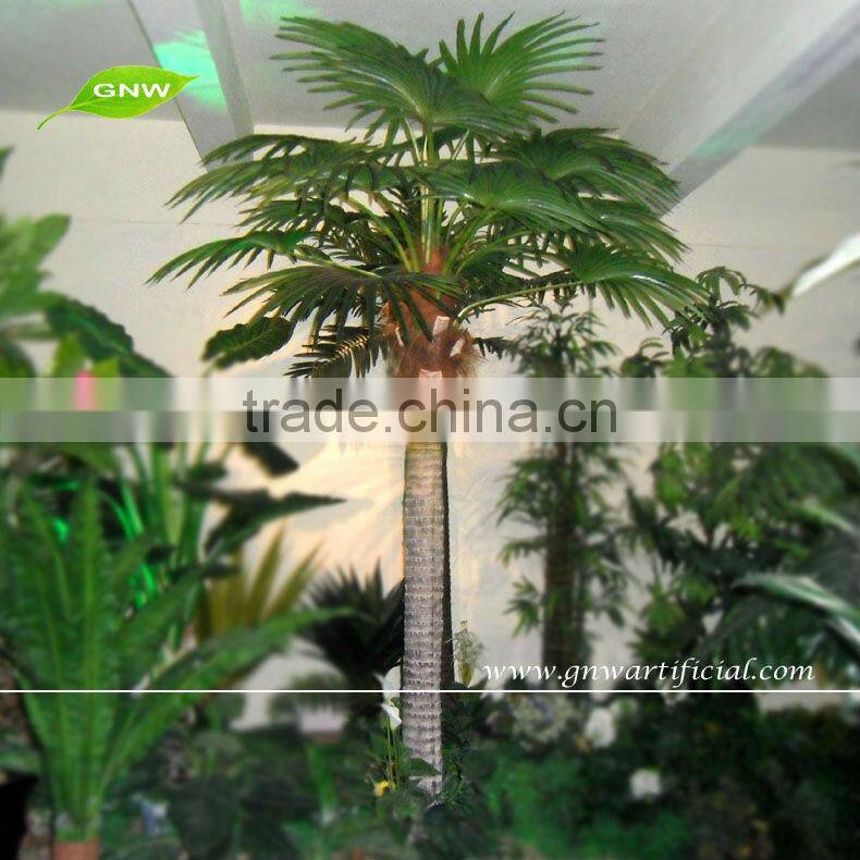 APM024 GNW Artificial Decorative Palm Tree for Sale 13ft High for hotel decoration indoor use