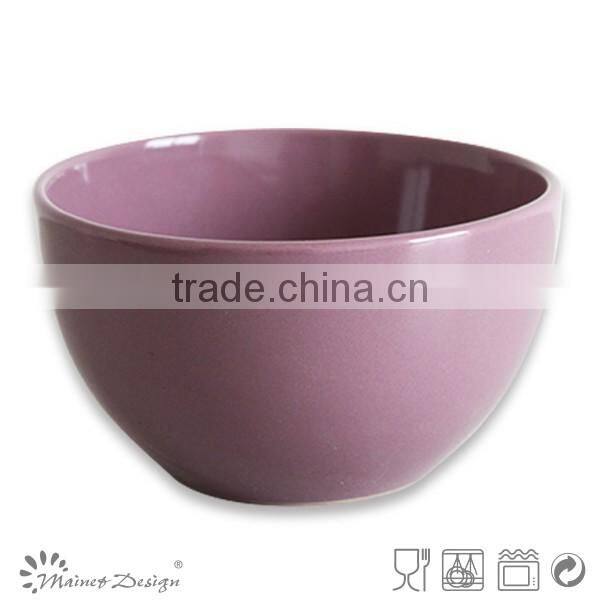 colorful two tone ceramic 12cm cereal bowl