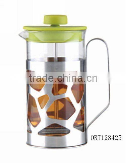 colored glass tea maker coffee mug