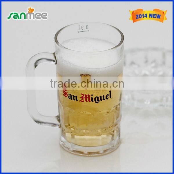 Stable machine prssed glasses beer mug for bar use