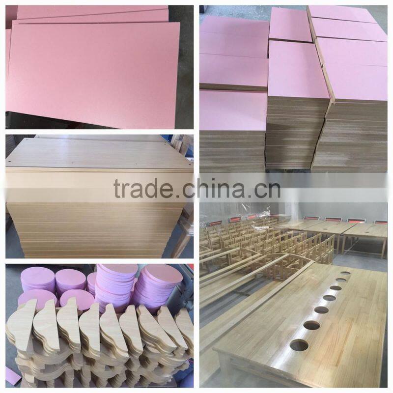 (HC-4812) Cheap used double school desk and chair