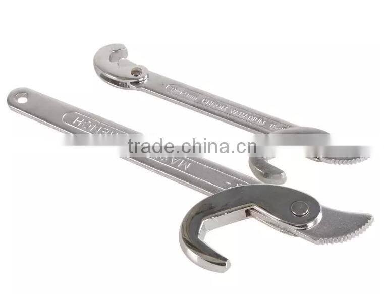 Aluminum handle straight pipe wrench