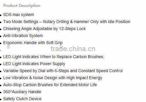 2640 RONIX ROTARY HAMMER 40MM SUPER MODEL 1200W
