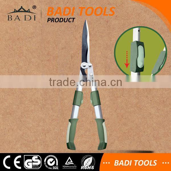 Shearing steel handle long handle/teliscopic pruning shear ratchet hedge shears