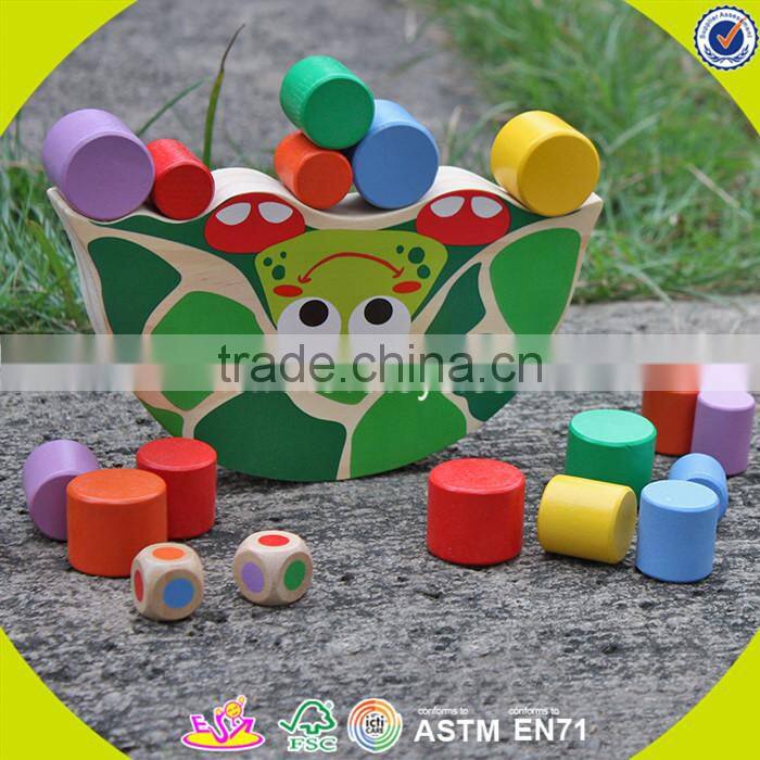 wholesale top sale wooden balancing toy for kids,Cheap wooden balancing toy,DIY colorful wooden balancing toy W11F047