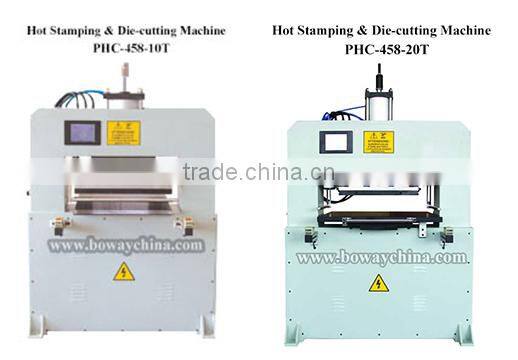 PHC-458-10T Pneumatic Creasing PVC Plastic Card Linen Die Cutting Machine