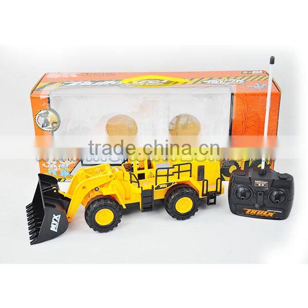 6CH RC Bulldozer Toy Car kids plastic construction toy