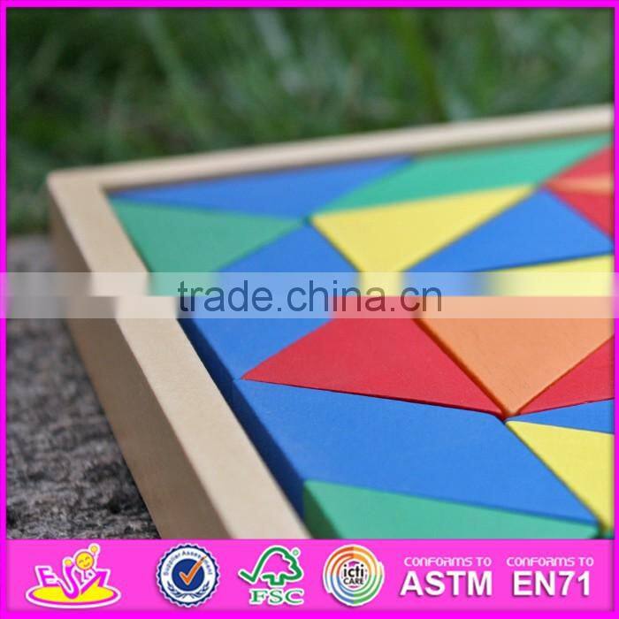2016 new design educational bloccks toy wooden kids puzzles W14A182