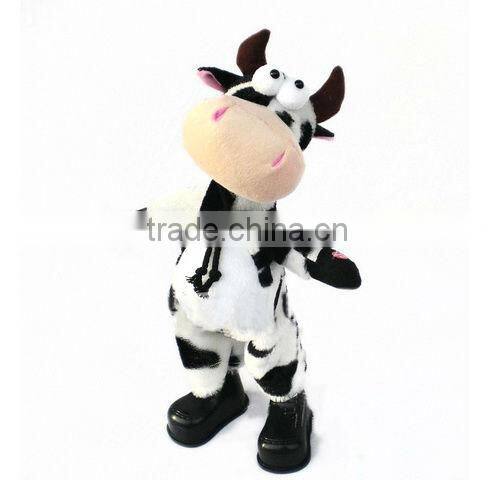 singing and dancing plush cow quality material plush baby toys