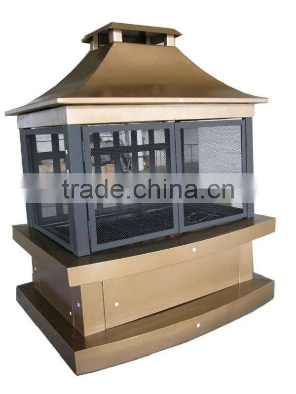 Patio Wood Burning Metal Fireplace Heater Bowl