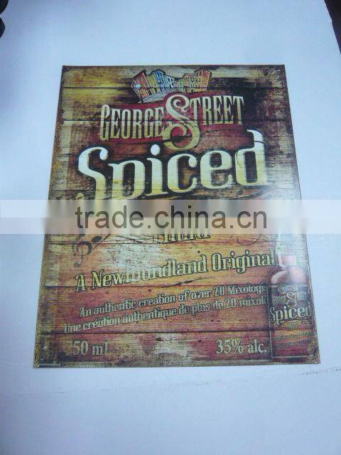 Metal Sign with Folded Edge, Advisting Board