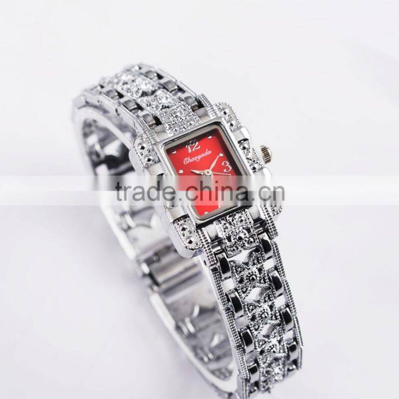 2017 new free sample charming vogue lady decoration watch japan movement quartz watch luxury crystal dimond watch