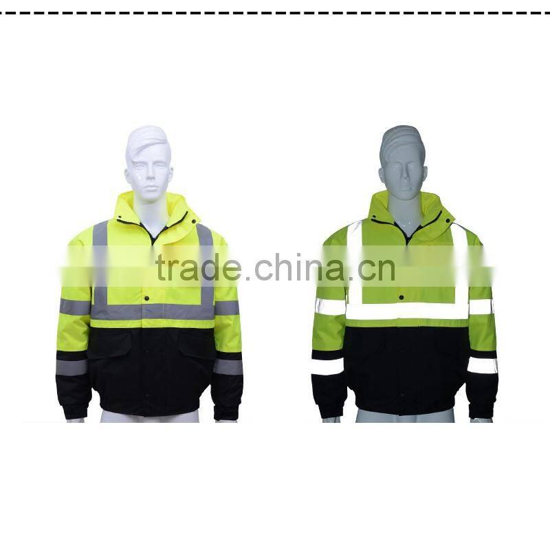 Hi Vis 3M Reflective Tape Hoodies Jacket