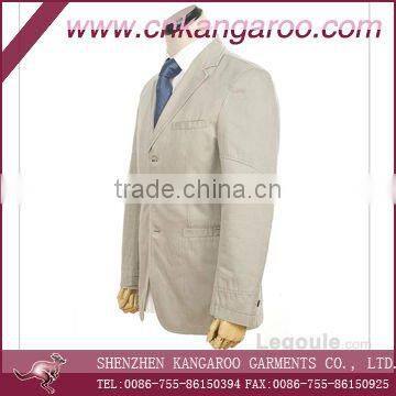 2011 Mens 100%cotton 3-button casual jacket