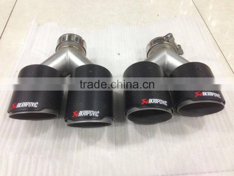 factory price akrapovic china car exhaust muffler tip Akrapovic carbon fiber exhaust tip muffler pipe