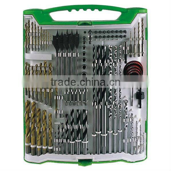 CE certificated 190pcs drill set, concrete drill included