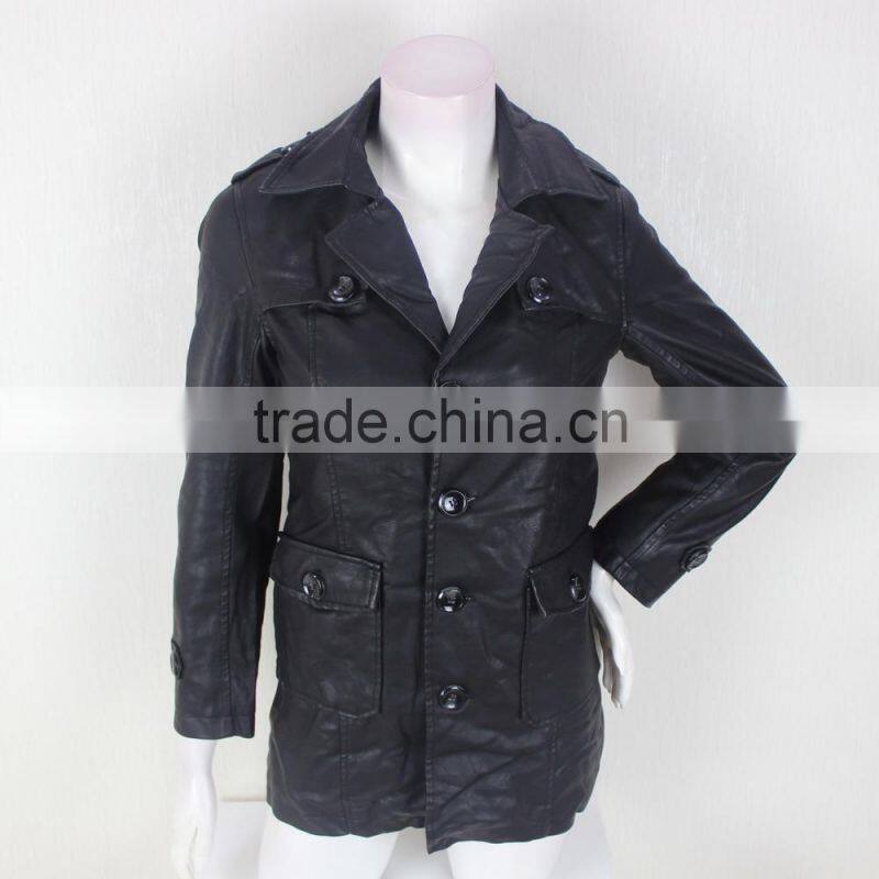 WOmen Leather Duster Coat