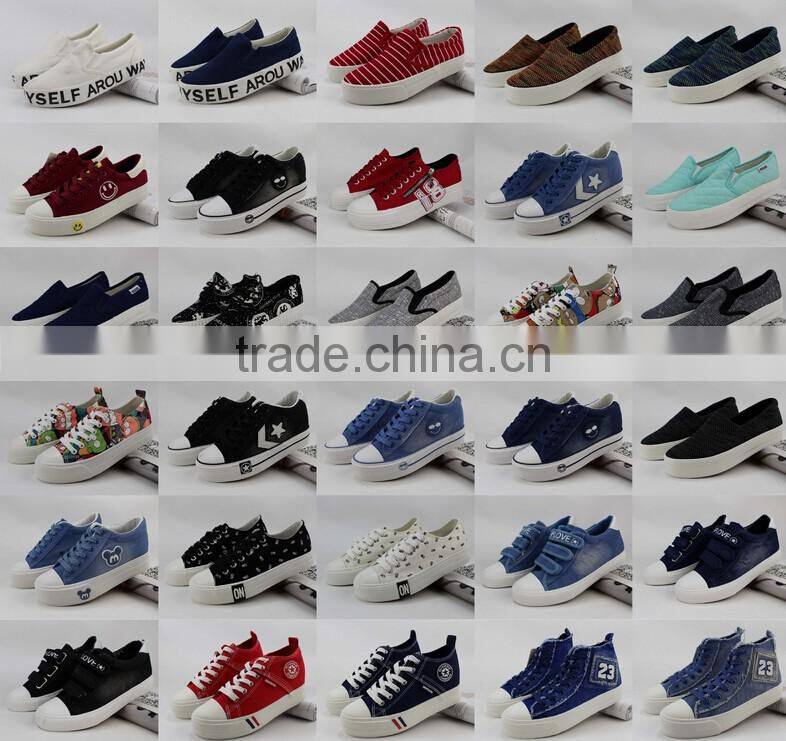 GZY All sorts of design Mixed wholesale ladies canvas shoe