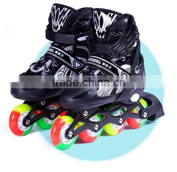 2017 adjustable skate flashing kids roller shoes wholesale