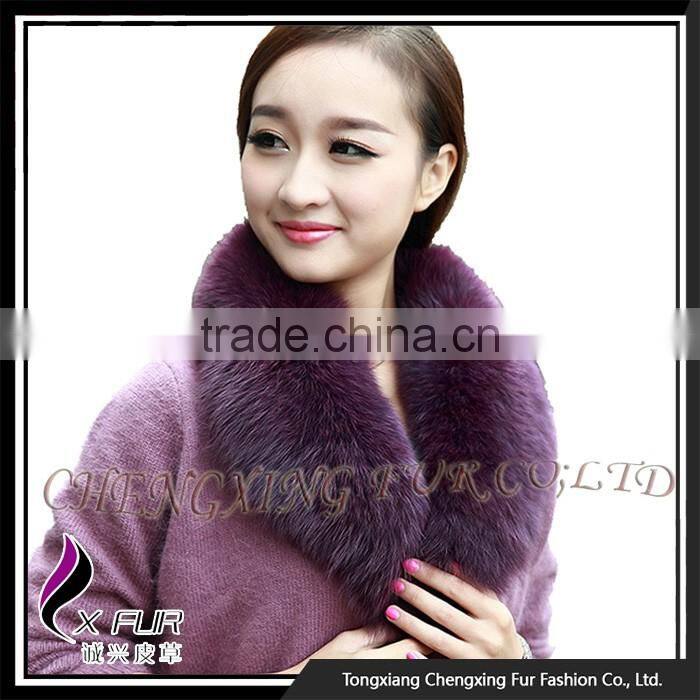 Collar-F11 Fashion Fox Fur Collar For Long Coat
