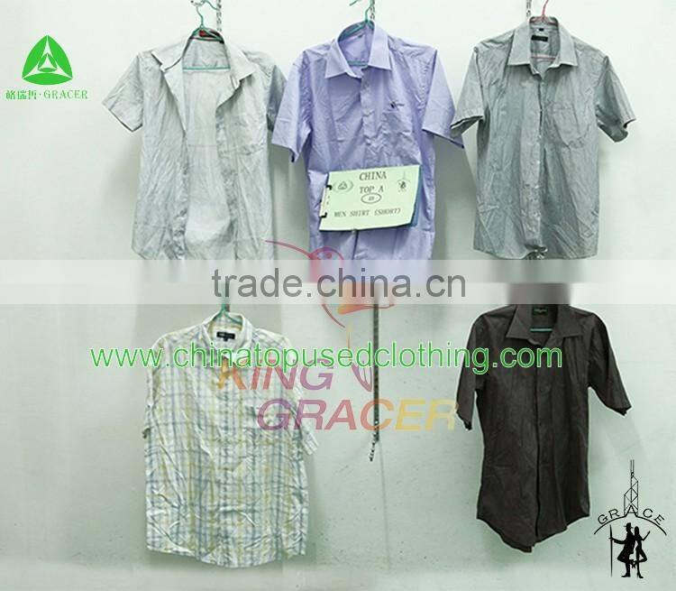 Wholesale second hand clothes Germany style Men Shirt used clothing bales