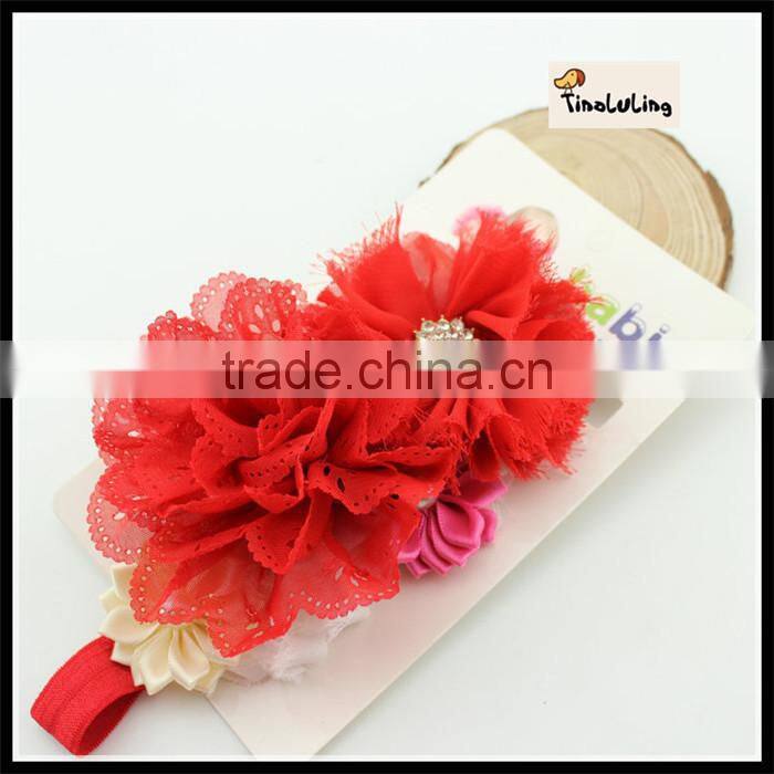 2015 new 1.5X 36 cm flower hairband headband hair accessories with jewelry TLLC-46