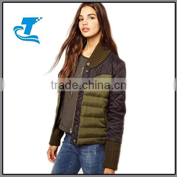 Padding jacket Down-like warmth and high power-light women padding jacket