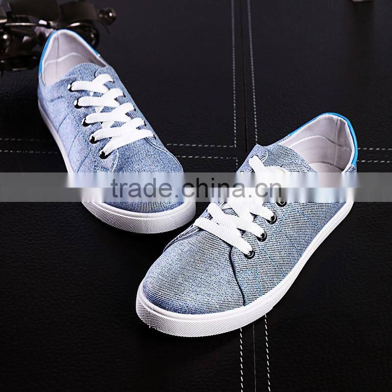 MS1038 new style 2017 breathable canvas shoes lace fashion men shoes