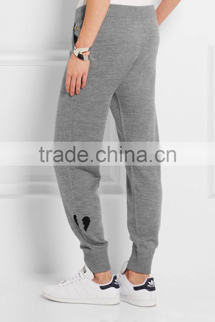 Soft wear grey blank jogger pants for sale