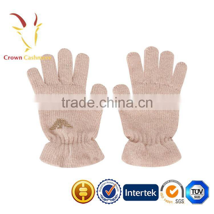 Custom Lovely Wholesale Winter Knit Cashmere Gloves