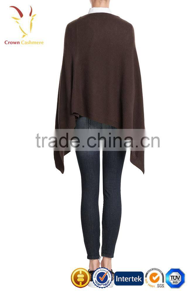 Solid Color cashmere poncho shawl knitted cashmere shawl and scarf