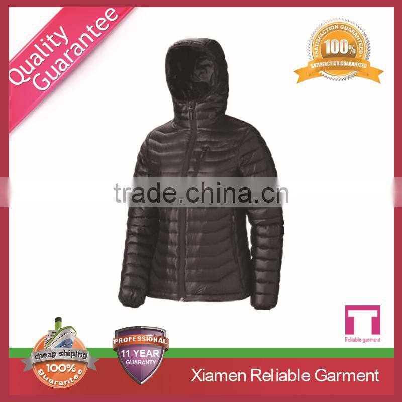 Fashion 95% goose down women thick winter wool coat