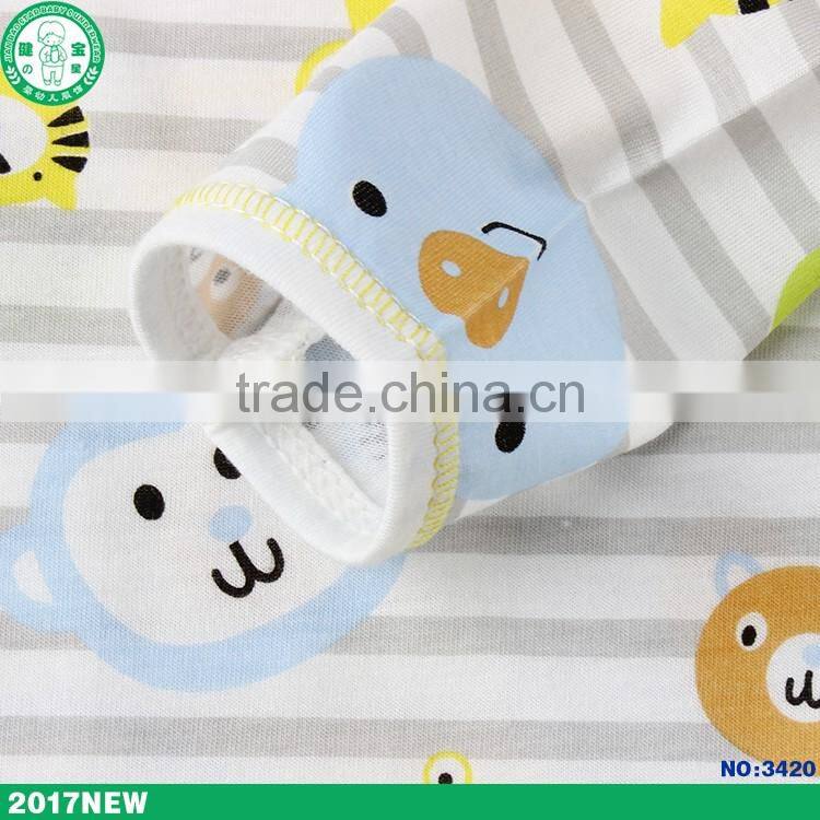 High quality OEM Service cute printing cotton kids wear long sleeve children clothing set