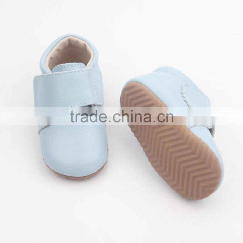 Latest design boys kids boots leather baby shoes rubber sole shoes