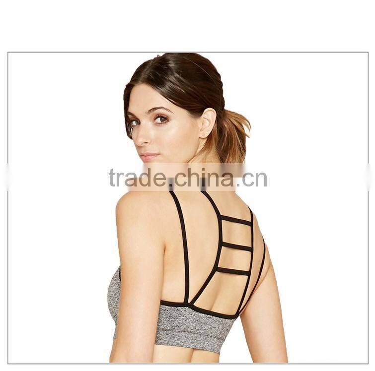 Wholesale good quality sexy girl sports bra colorful printing bra