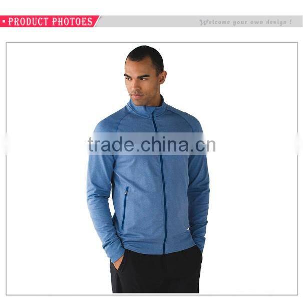 Custom zip up sweatshirts without hoods men seamless zipper jacket sweatshirt