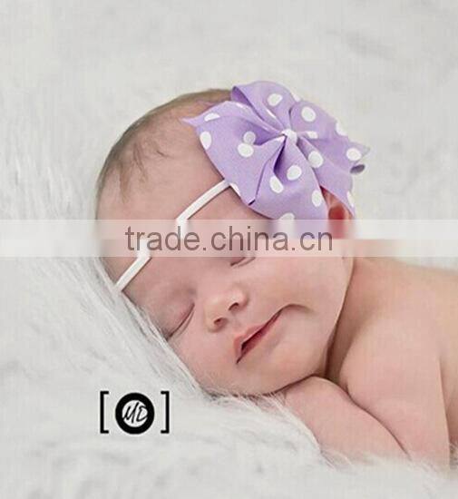 dot printed baby headband, fancy baby headbands
