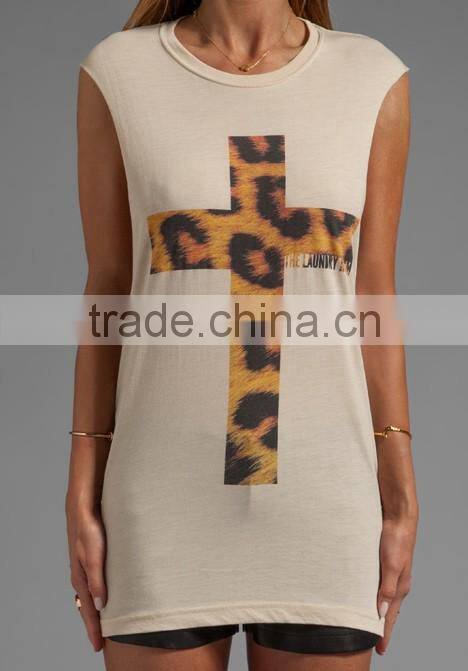 leopard print tank top no bra