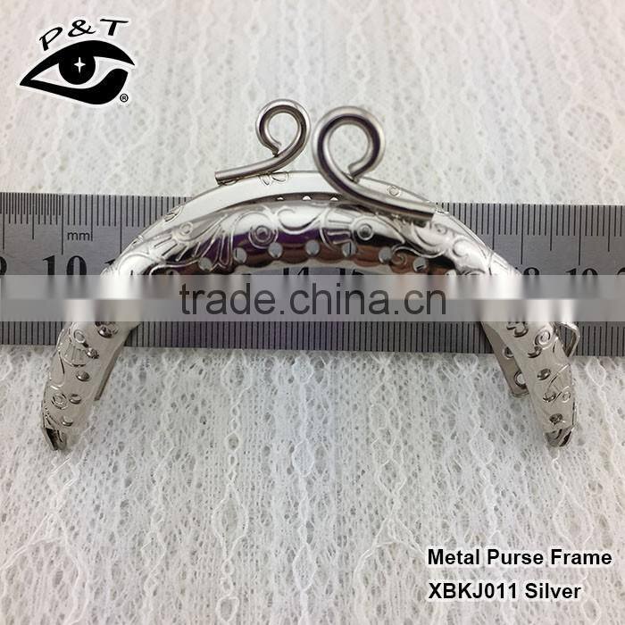 Wholesale fashion metal purse frame for bag cluth purse frame metal frame
