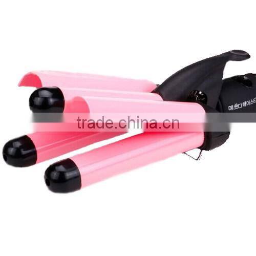 Hot Styler three tube hair curler With TUV--SUD CE-EMC ROHS Certificate (110v--240v )